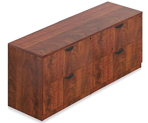 SL7122TOP-SL3622LF Lateral File Credenza, 72" w x 22" d x 29 1/2" h - American Dark Cherry