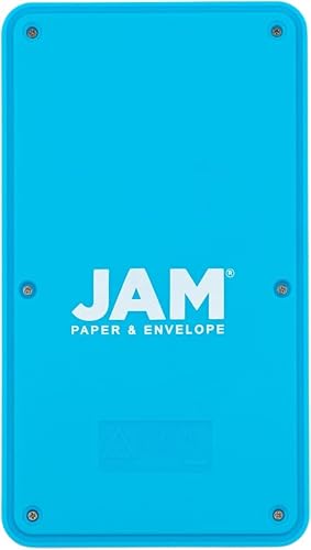 JAM PAPER Desktop Calculator - 10 Digit LCD Display - 3 3/4 x 6 3/4 Inches - Red & Blue Combo - Bulk 10/Pack