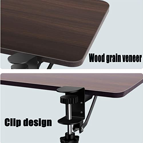 DIBAKO Collapsible Keyboard Drawer Keyboard Platform, Clamp Foldable Keyboard Tray, Ergonomic Keyboard Slide, Computer Desk Extender for Elbow Support (Color : White, Size : 55cm*24cm)