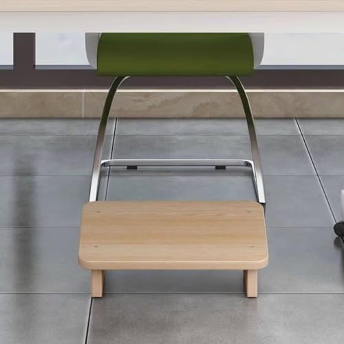 Ergonomic Foots Stool for Under Office Desks,20° Tilt Angle Wood Footrest,Prevent Slipping Footstool for Sofas(Color-1,40x24x15cm)
