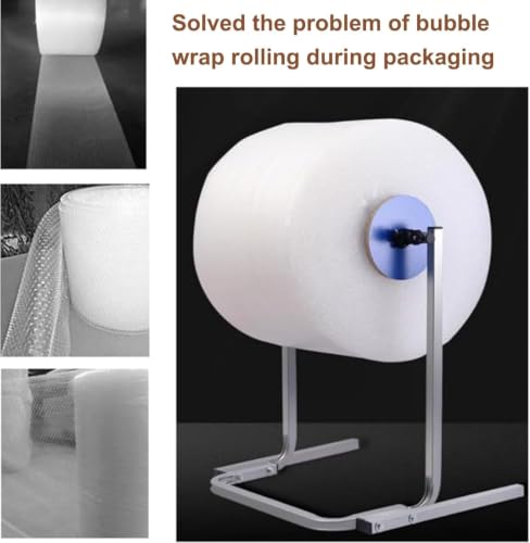 Bubble Wrap Roll Dispenser, Floorstanding Wrapping Roll Stand with Multi Size Optional, Vertical Manual Wrapping Rolls Stand, Film Packing Station for Packing Moving Shipping (40cm/15.7in)
