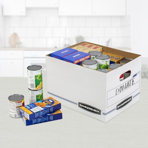 Bankers Box 20-Pack Basic-Duty File Storage Box with Lid, Letter/Legal