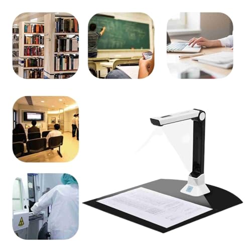 Portable 10MP High Definition Scanner Capture Size A4 Document Camera for Card Passport File Documents