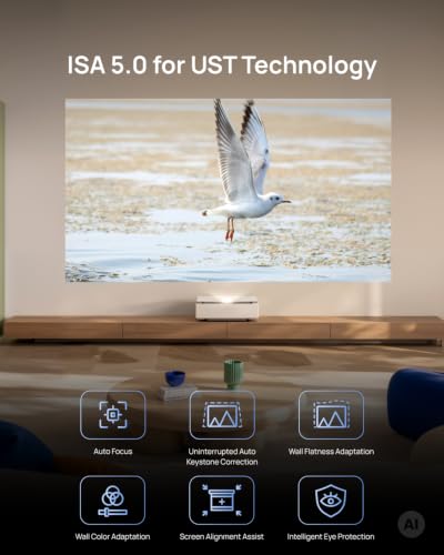 XGIMI MIRA Pro Ultra Short Throw Laser Projector, 4K UHD, 3000 ISO Lumens