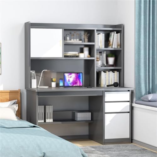 BXNSDFS Computer Desk Hutch Combination Home Desktop Student Study Table