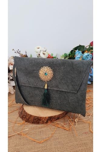 SODEF Quran Cover Case Medium Size 16x24cm Green Color Quran Holder for Religious Books