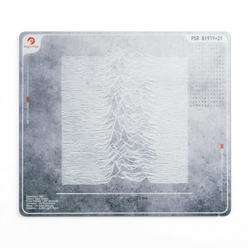 AM SilkGlass Tempered Glass Gaming Mouse Pad, Large 19.29 x 16.54 in, White