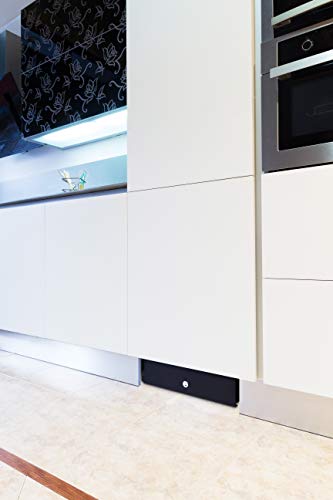 Arregui Camouflaged Safe for Kitchen Skirting Board - Black