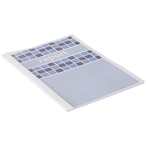 GBC Optimal Thermal Binding Covers, 1.5 mm, 15 Sheet Capacity, A4, White, Pack of 100, TC080070
