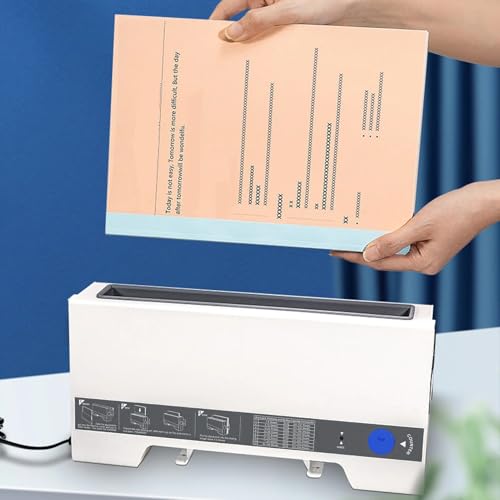 Binding Machine, A4 A5 Paper Binding Machine Ceramic 280 Sheets Capacity Book Binder Business Documents Home Office School Projects(White)