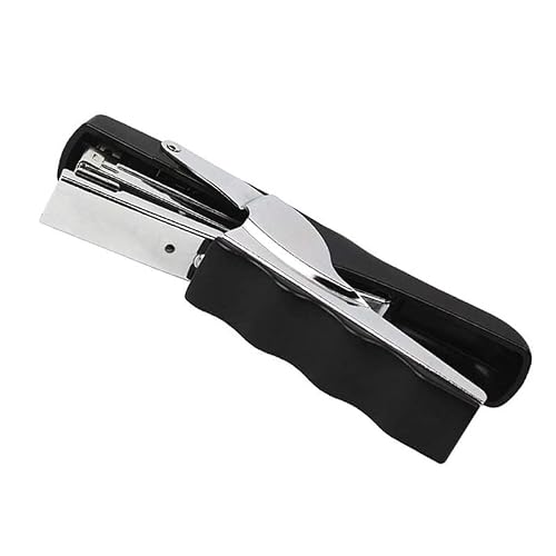 OEKFVCHVZ Clip-On Stapler for 20-Page Heavy-Duty Desktop for Office Staplers (Black)