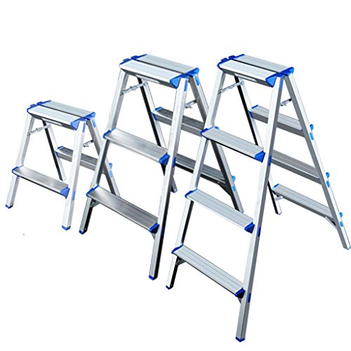 FLYIFE Step Stool Two Step Ladder Stool, Three Four Steps Outdoor Metal Ladder, Office Factory Double Side Ladder Super Light Stepladders Household Ladder/43 X 46 X 50Cm