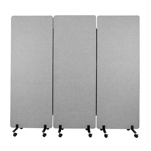 3 Panels Freestanding Partition Room Dividers Folding Room Divider Folding Portable Partition Screens for Offices Balcony Bedroom Outdoor Garden