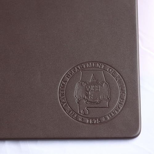 Dacasso Chocolate Brown Leatherette 34" x 20" Without Rails Desk Mat (P3433)