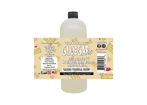 GlueGar- 4oz - 1 Gallon - Roller Size Bottles (Natural Rolling Glue, Cigar Glue, Paper Glue, Wrap Glue) (Vanilla, 1 Liter)