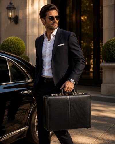 McKleinUSA LAWSON, Leather 4.25" Laptop/Computer & Tablet Business Briefcase Attaché Bag Case, Men Women Laptop Briefcase, Business Bags, Travel Cases