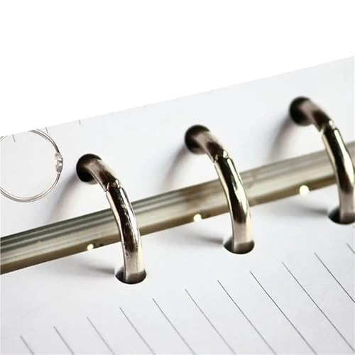Binder Rings 100pcs Loose Leaf Binder Book Rings Smooth Practical Key Rings Mini Clips for School Home Office