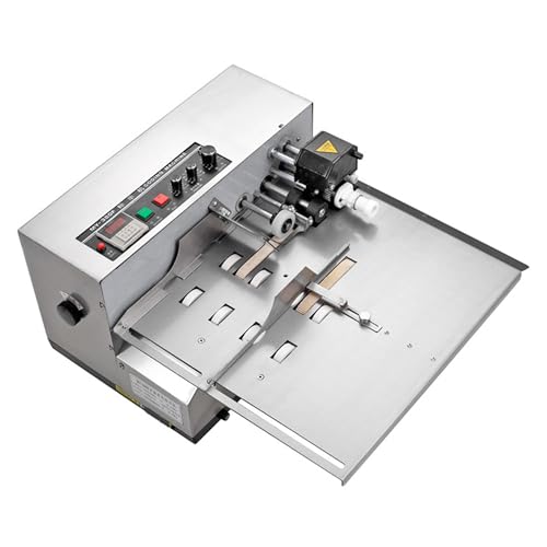 Yokoma Widen MY-380F Solid-Ink Coding Machine MY-380F Continuous Coding Machine Stainless Steel Flat Surface Ink Printer, 110V Silver Color
