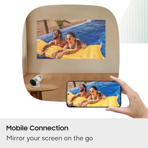 SAMSUNG 30” - 100” Class The Freestyle+ LFF3H Portable AI Smart Projector (2026 Model), FHD, On-the-Go Entertainment, Real-time Focus