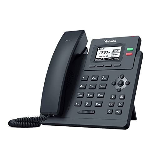 Yealink T31P IP Phone - Power Adapter Included - 1 Year Manufacturer Warranty - Unlocked can be Used with Any VoIP Provider