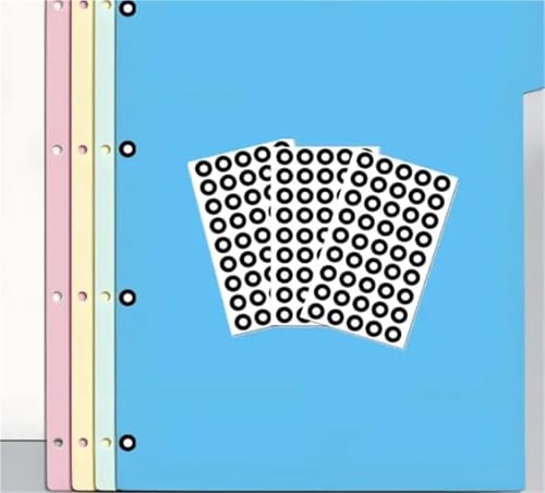 1800 Pcs Black Hole Reinforcement Stickers Paper Hole Protectors Round Self-Adhesive 0.25" Diameter Hole Labels