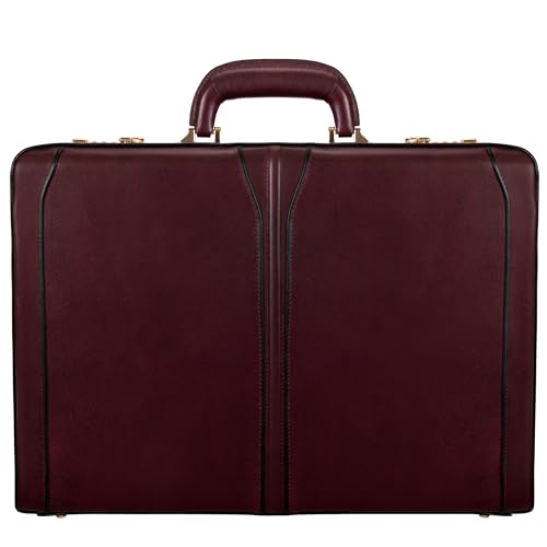 McKlein Lawson, Leather 3.5" Laptop/Computer & Tablet Business Briefcase Attaché Bag Case, Men Women Laptop Briefcase, Laptop Compartment bag, Tablet Pocket bag, Business Bags, Travel Cases
