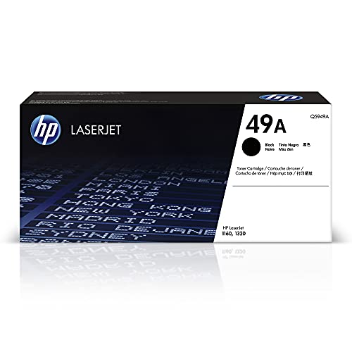 HP 49A Black Toner Cartridge | Works LaserJet 1160, 1320 Series | Q5949A