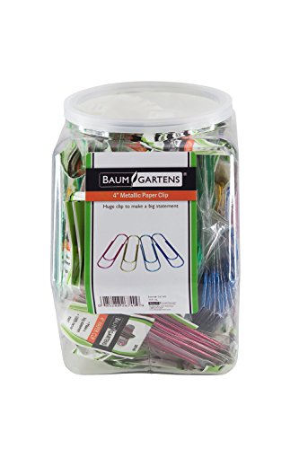 ASSORTED -4 PAPER CLIP TUB