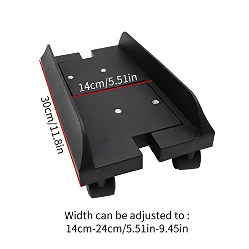 CPU Stand CPU Holder Stand, Mobile PC Tower Stand with 360 ° Rotation Caster Wheels, Desktop PC Mainframe Bracket, Adjustable PC Holder Cart Computer Tower Stand