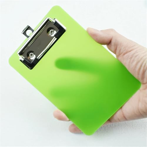 Clipboards Bulk 10Pcs Portable Multi-Function Clipboard Organizer Hangable Mini Plastic Note Holder for Home Office School for Professionals(Green)