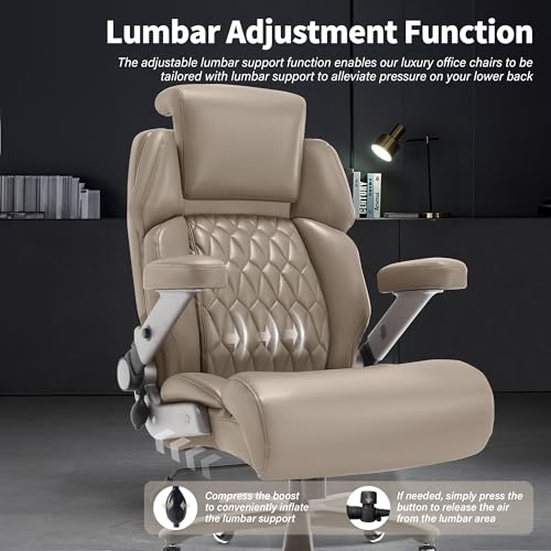 Big and Tall Office Chair 700lbs, Ergonomic High Back Computer Desk Chair