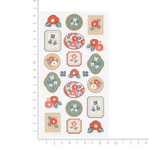 WANOWA Retro Modern Sticker Seal - Camellia