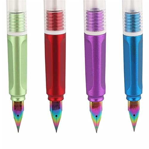 MWUCAIXIA Transparent Color School Supplies Student Office Stationary Colors Nib Fountain Pen Ink (Color : C, Size : 1)