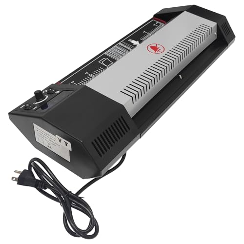 BEILOCKERY 110V 13" A3 Laminator Hot&Cold Laminating Machine, 4-Roller Laminator Machine with Cold Mounting Function, Digital Temperature Control