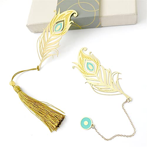 OISNGWNG Metal Bookmark Original Design Peacock Literature and Art Retro Antique Chinese Student Supplies