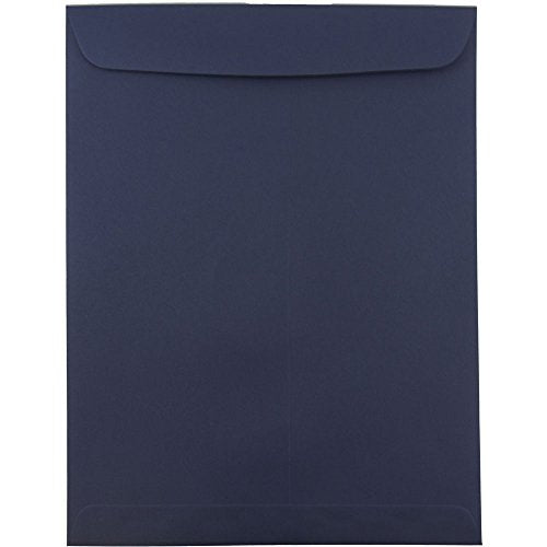 JAM PAPER 10 x 13 Open End Catalog Premium Envelopes - Navy Blue - Bulk 250/Box
