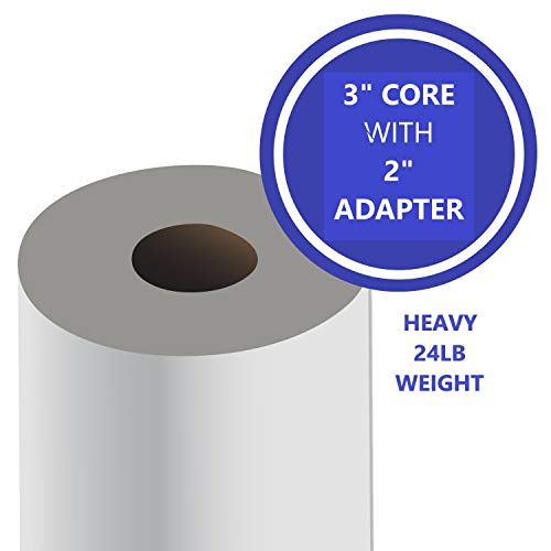 Alliance Wide Format Paper 30" x 150' High Resolution Coated Bond Inkjet 24lb 3"core with a 2” adapter. For Aqueous Latex Printers, 1 roll/carton