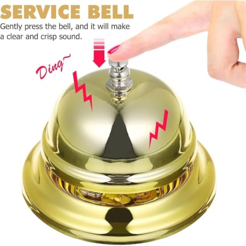 4PCS Gold Call Bell for Service Desk Counter