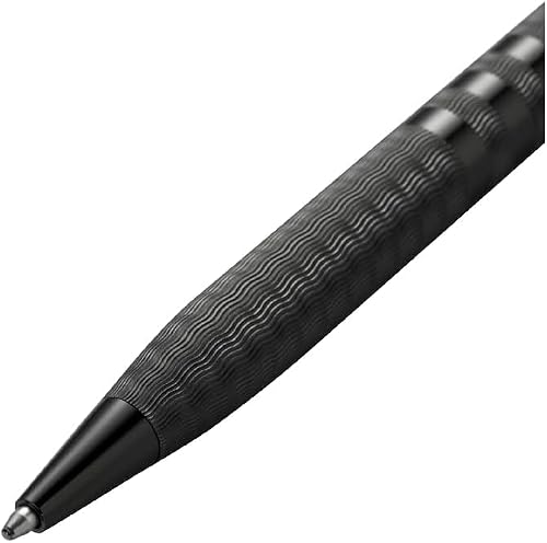 Cross Century II Pen, Midnight Black Sandblasted Shell, Contrasting Signature Triple Stripe, Midnight Black PVD Appointments