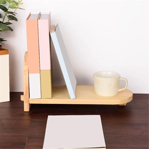 Bookcase Storage Rack Simple Open Wooden Bookshelf, Small Storage Rack for Home Office Book Shelf