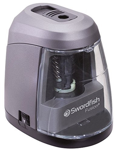 Swordfish Fusion2: 40309 Battery/Electric Pencil Sharpener, 8-10 mm - Grey/Black