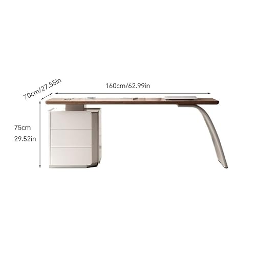 LINKIO Home Office Desks Minimalist Desk Modern Study Boss Office Computer Desk Medical Beauty Consultation Desk Computer Table Desk(160cm)