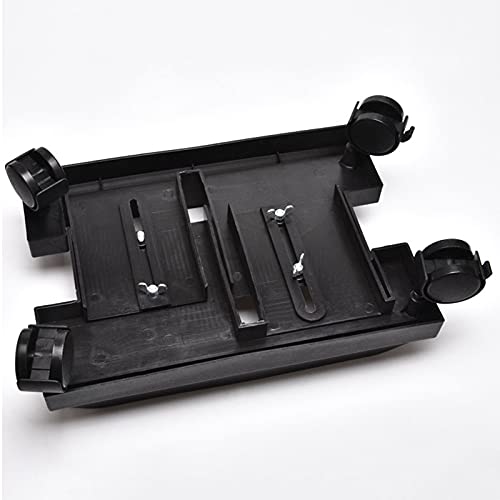 WAOCEO CPU Stand CPU Stand，PC Floor Stand Rolling Caster Wheels Adjustable Width Universal PC，Holder Cart with 4 Caster Wheels (Black) Computer Tower Stand, YANLI2233-1988