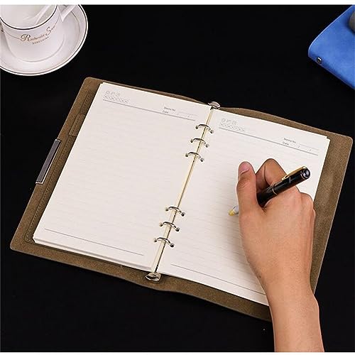 ZXYLZL 5 Loose Leaf Notebooks, Business Notebook A5, Office Diary