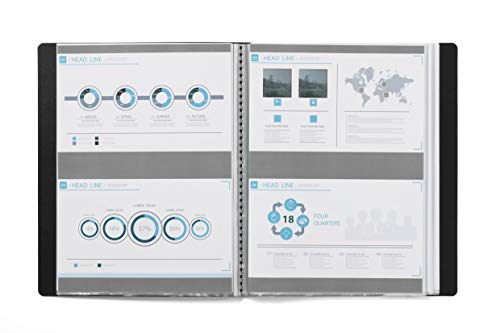 Durable Duralook Plus 243401 Display Book for A4 with 40 Sleeves 25 mm Spine Black