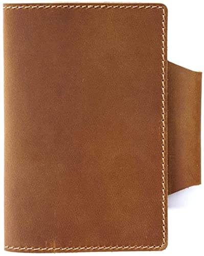 YHdtUO Leather Book Handmade Portable Journal Retro Cowhide Leather Travel Journal Outdoor Writing Book Office Festival Men,A