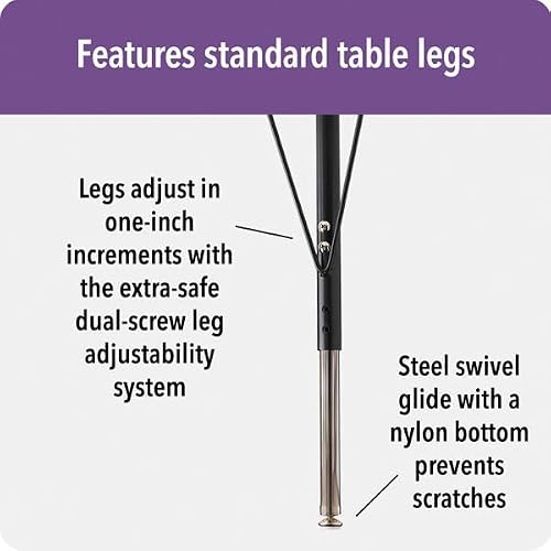 Jonti-Craft Berries 6445JCE112 Horseshoe Activity Table, E-Height (15"-24" Adjustable Height), 66" x 60", Gray/Navy/Gray