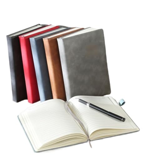 WERFOGH B5 Notebook Extra Thick Business Leather Book Diary Thickened(Blue)