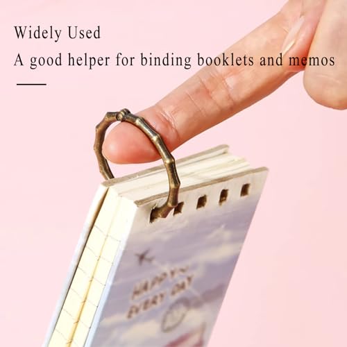 Binder Rings, 10 Pack Binder Rings 20mm/30mm Inner Diameter Loose Leaf Book Small Cards Notebook(30mm)