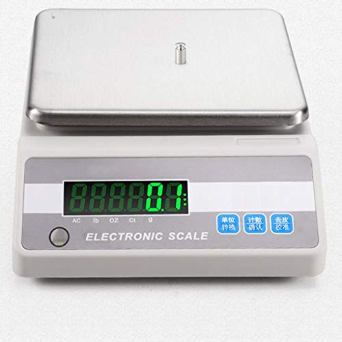 DFEDHF Digital Scales LCD Stainless Steel ABS Tare Function Precise Reading Count Tare Function for Jewelry Weighing, 3000g/0.01g